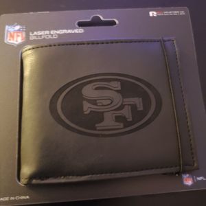 Sold Out 49ERS BI FOLD LAZER ENGRAVED WALLET